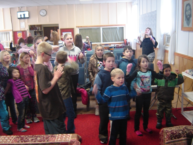 Children at Community Bible Church.
