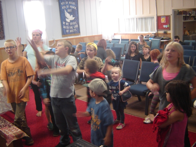 Children at Community Bible Church.